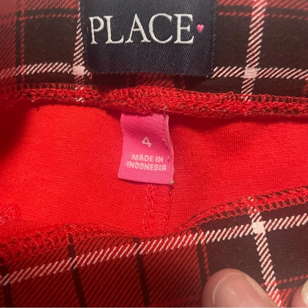 The Children’s Place Red and Black Plaid Garment - 4
